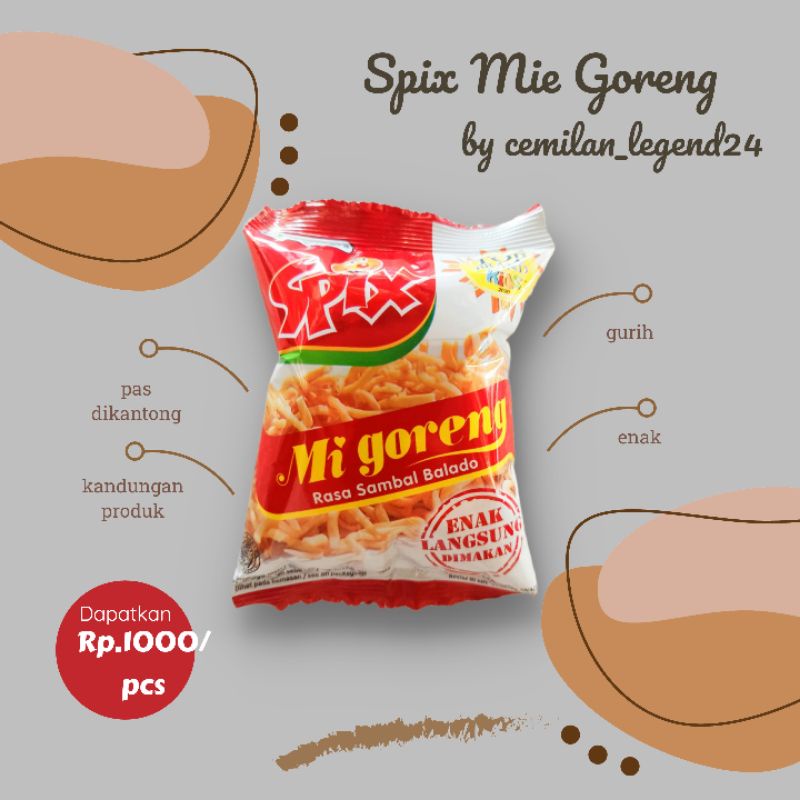 

Spix Mie Goreng / Cemilan / Makanan Ringan / Jajanan jadul COD