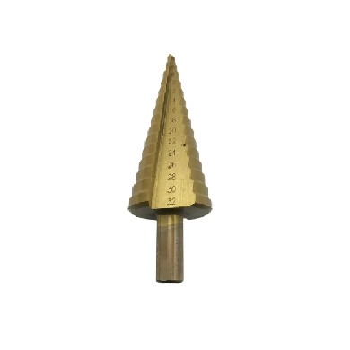 Mata Bor Besi Kayu Pagoda / Step Steel Cone Drill Bits HSS 4-32 Mm Mata Bor Piramid / Mata Bor Pagoda 4 mm - 32 mm Step Drill Bit Mata Bor Piramid / kerucut Step Steel Cone MERK RANDOM