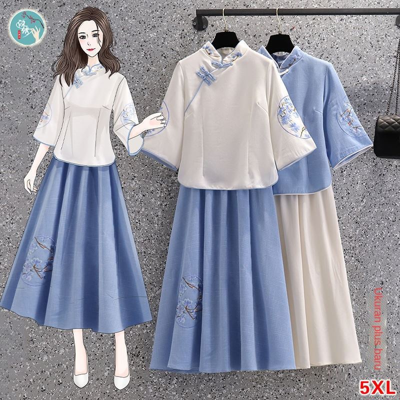 Chinese Hanfu improved cheongsam, the style of the Republic of China, thin tea ar