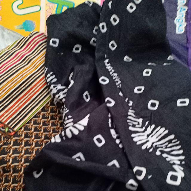 Tunik Mono Monokrom Monochrome Shibori Tunic Batik Cantik Hitam Putih Seragaman Modis Muslim Kantor