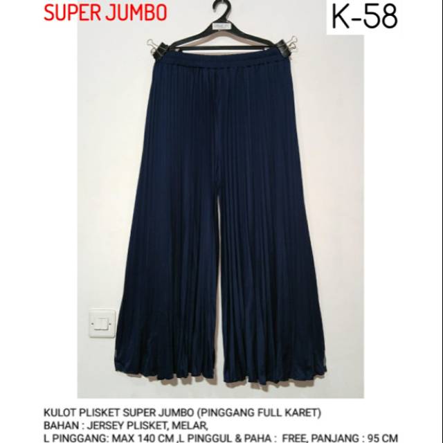  CELANA  KULOT  BIG SIZE KULOT  JUMBO  KULOT  PLISKET  JUMBO  