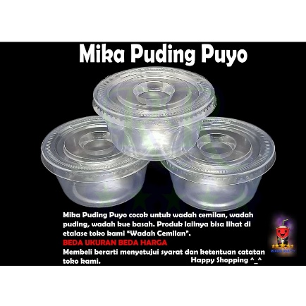 

MIKA PUDDING PUYO CUP PUDING + TUTUP BENING MIKA JELLY AGER 50 pcs