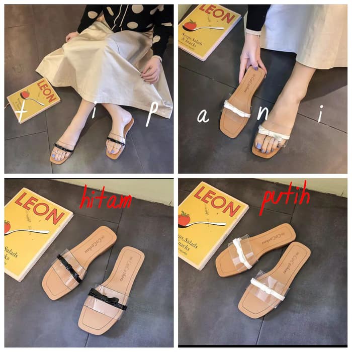 SANDAL TEPLEK MIKA SANDAL TRANSPARAN