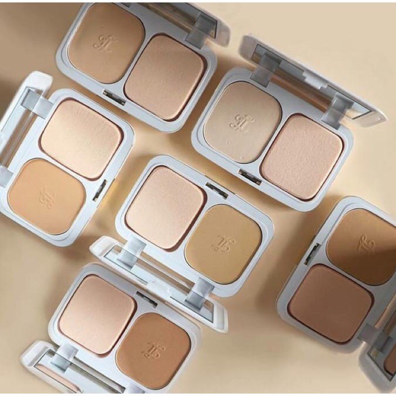 LA TULIPE Three Function Cake SPF 30 - Bedak Padat Wajah Kemasan FULL CASE / REFILL