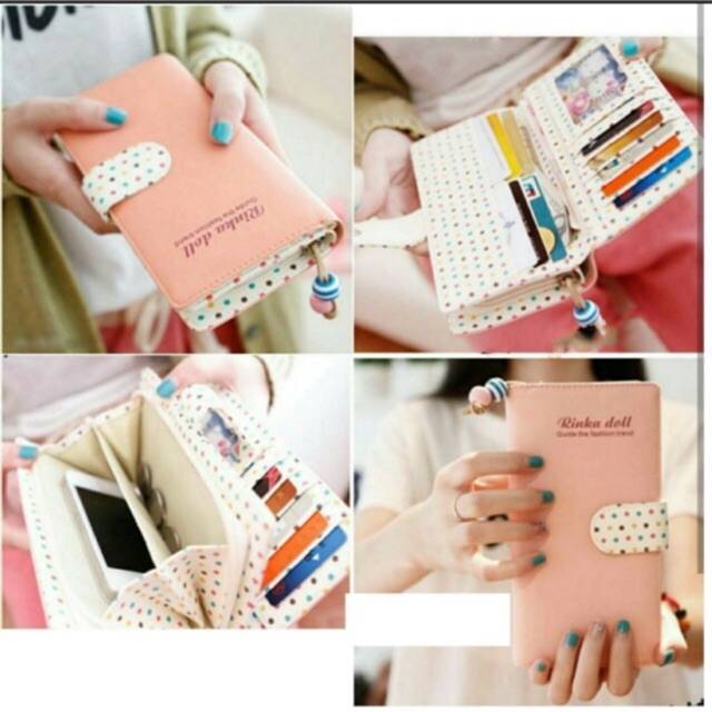 DOMPET RINKA DOLL A1 Promo Dompet Wanita Lucu Elegan Bahan Taiga Ukuran 19x9| MORYMONY DOMPET NONAME