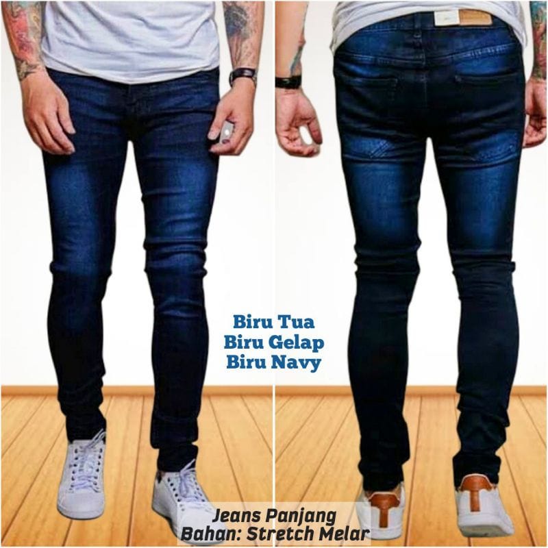 Celana Jeans Pria panjang levis Skinny Slim Fit Panjang Melar promo awal tahun 2021