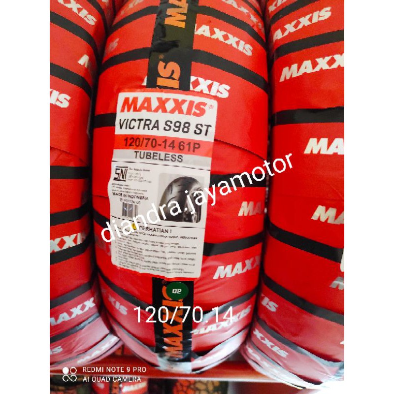 ban tubles maxxis victra 120/70.14 free pentil