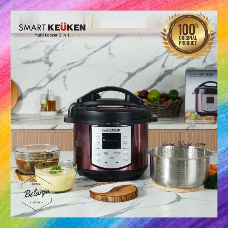Jual Smart Keuken Rice Cooker 3 in 1 Low Carbo Multifungsi Shopee Indonesia