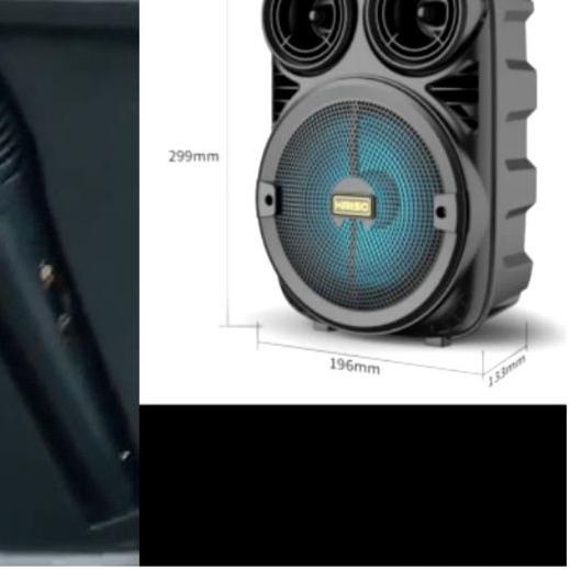 ☑ Speaker spiker wireless bluetooth KMS BP 3381 6.5 inch portable ♙