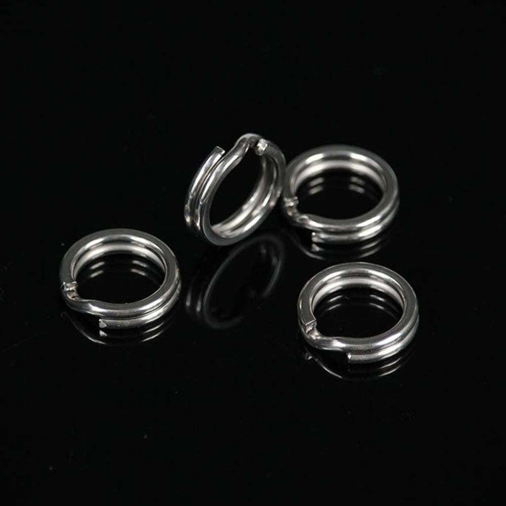 Agustinina Connecting Fishing Rings High Strongen Fishing Tackle Umpan Keras 200PCs Untuk Umpan Kosong Cincin Pancing Stainless Steel