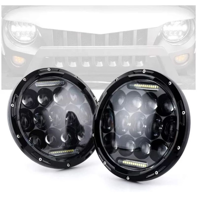 Jual Lampu Led Daymaker Inci Bulat Harley Cb Jimny Katana Lampu Motor Mobil Universal Shopee