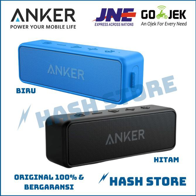 Anker Soundcore 2 Portable Bluetooth Wireless Speaker IPX5 Waterproof - Hitam