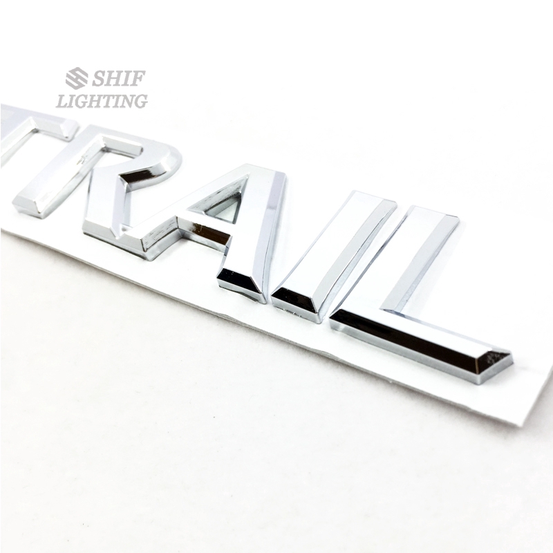 1Pc Stiker Emblem Tulisan &quot;xtrail xtrail&quot; Bahan ABS untuk Mobil niisan