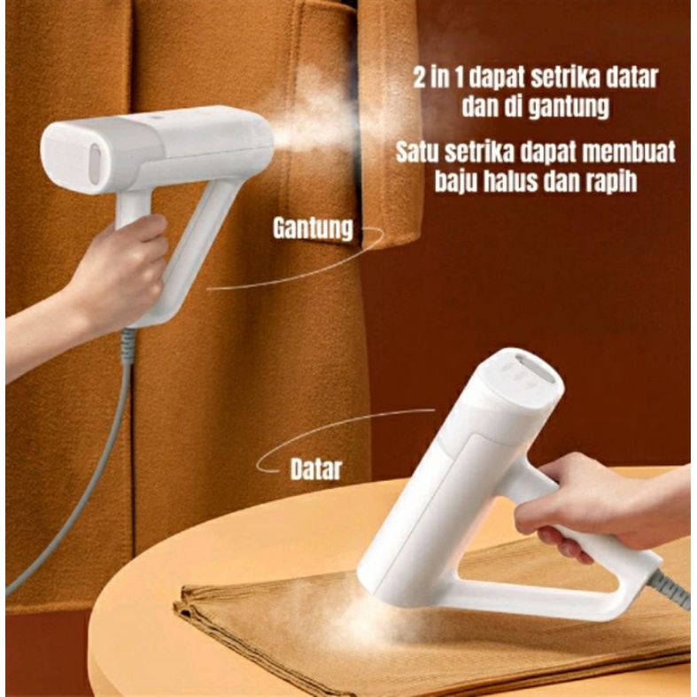 Deerma Setrika Uap Portable HS100 Handheld Garment Steamer