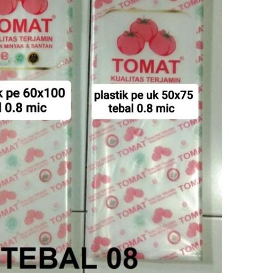 ۩ Plastik PE uk 60x100 tebal 0.8 mic| plastik pe tebal merk tomat ➭