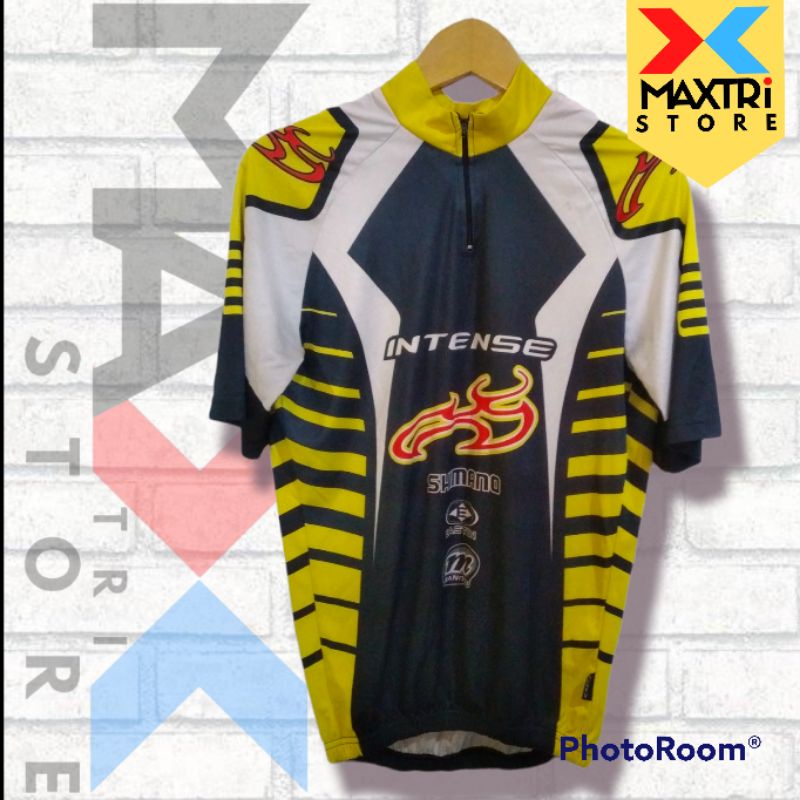 JERSEY SEPEDA HITAM KUNING JERSEY BIKE JRRSEY BEKAS FULL PRINTING