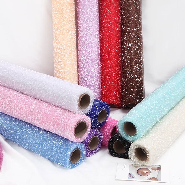 

Snow Tile Roll Kain Tile Salju Per Roll Kain Pembungkus Buket Bunga Flower Wrapping