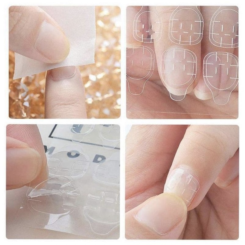 24 PCS LEM KUKU PALSU GEL DOUBLE TAPE HIGH QUALITY / STIKER KUKU / SILICONE DOUBLE TAPE KUKU KU003