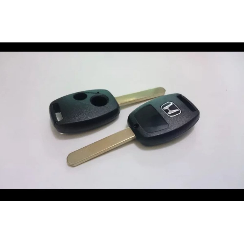 casing kunci REMOTE MOBIL honda JAZZ / FITZ / MOBILIO 2 tombol PLASTIK HITAM