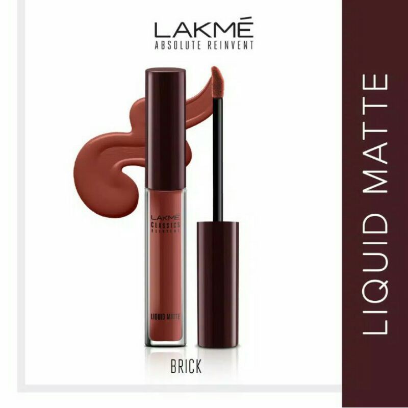 LAKME makeup Lipstik liquit matte Brick