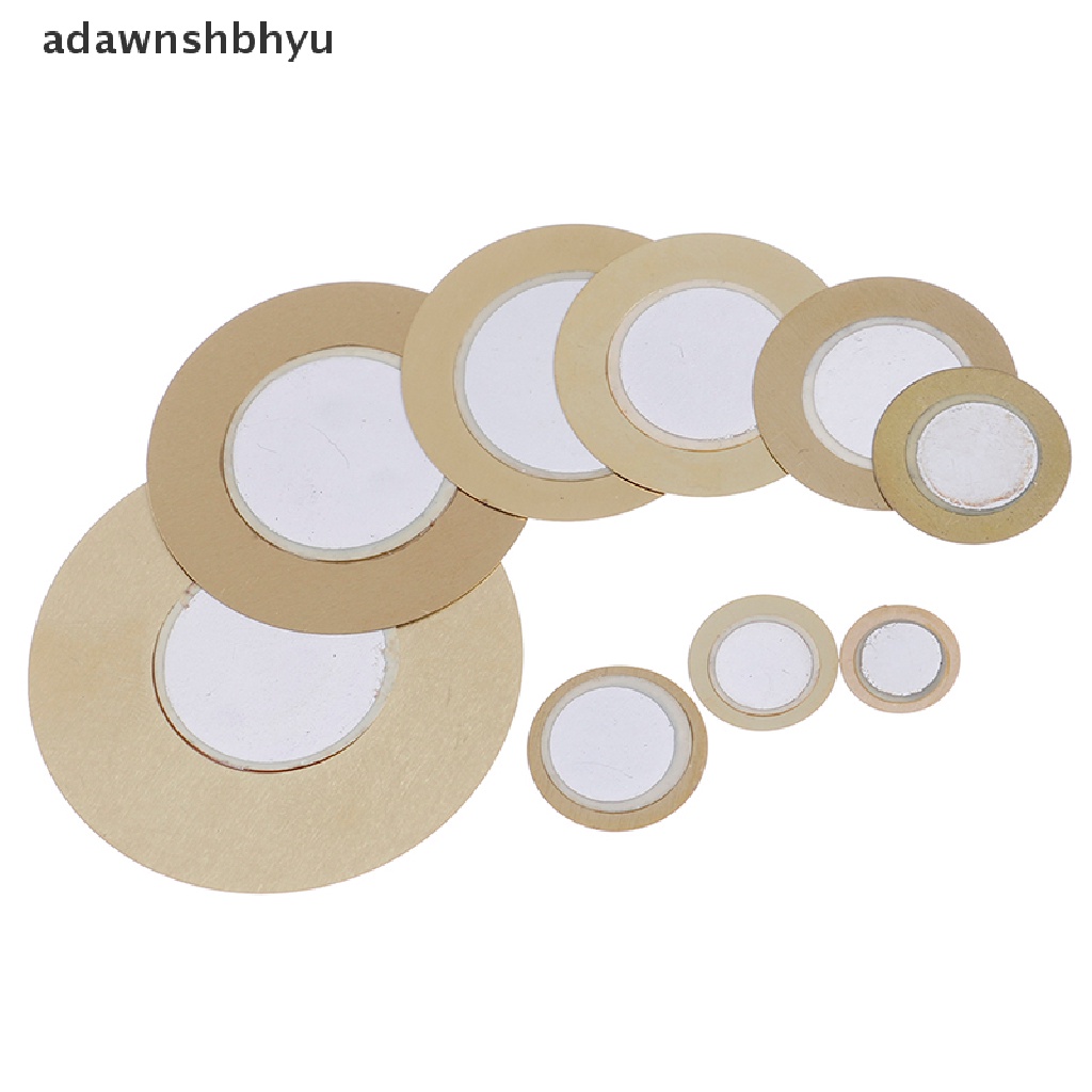Adawnshbhyu 10Pcs 12-50mm piezo elements sounder sensor pad Pemicu Bulat drum disc Tembaga