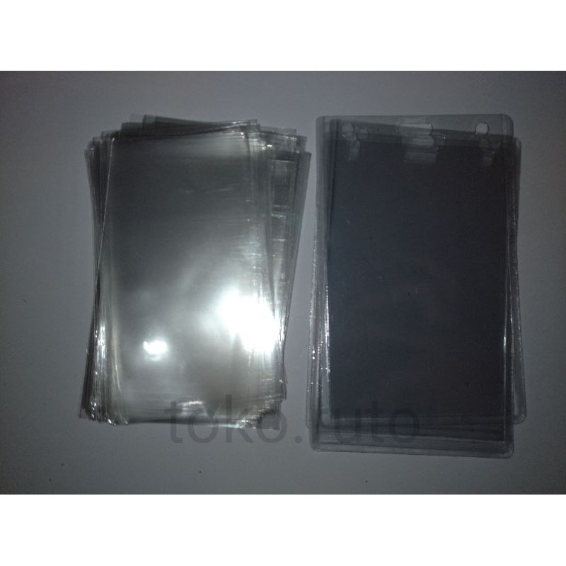 PAKET BULK INNERSLEEVE TOPLOADER PLASTIK ID CARD PACKING PHOTOCARD PC 6X10 B2 12X8 100PCS 20PCS