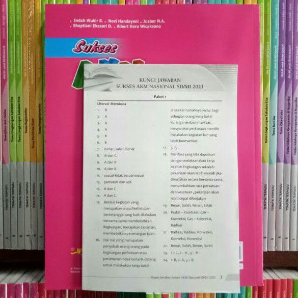 Buku Sukses Akm Nasional Sd Mi 2021 Kunci Jawaban Yudhistira Shopee Indonesia