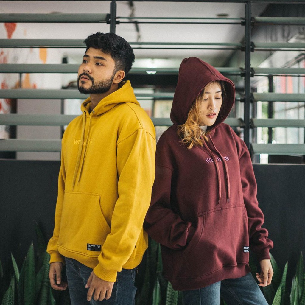 HOODIE Mustard & Burgundy Wellborn