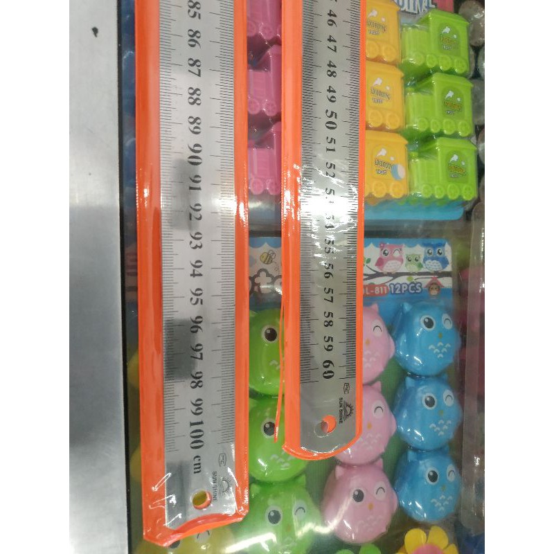 

penggaris besi garisan besi mistar besi stainless 60cm