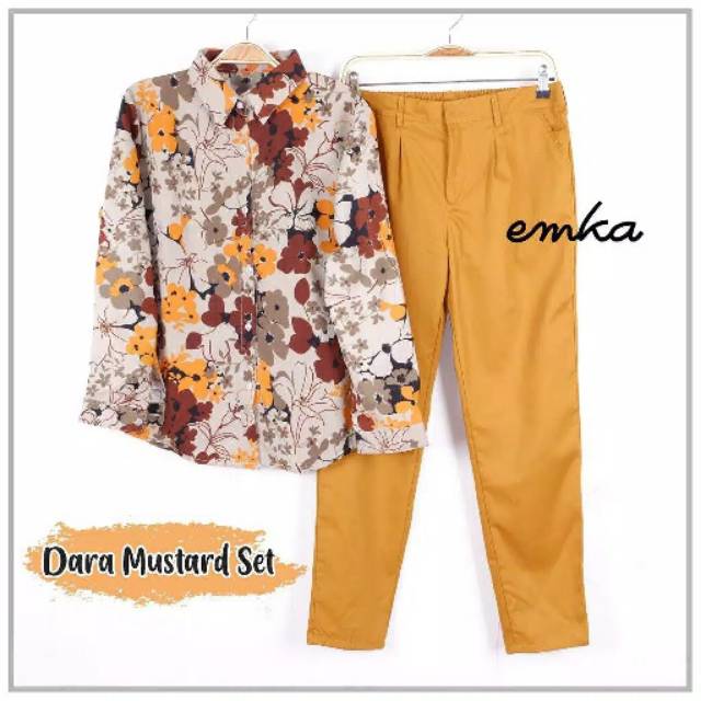 setelan andara mustard + baggy