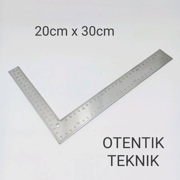 

PENGGARIS SIKU BESI 20 CM X 30 CM - 8 X 12 INCH CHROME PLATED ANGLE RULER