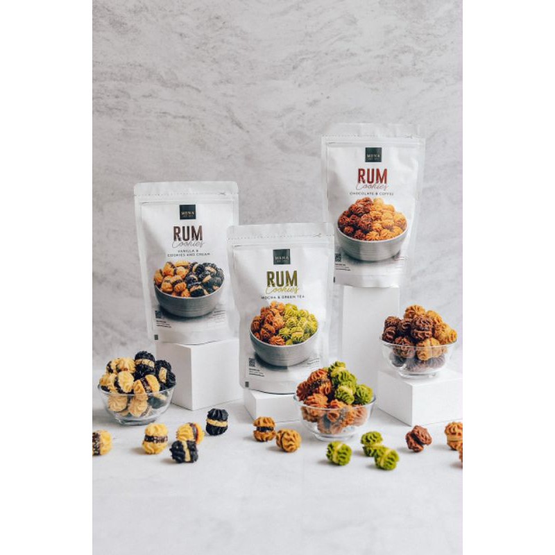 

Mena Cookies - Rum Series - Mix Chocolate & Coffee (Pouch)