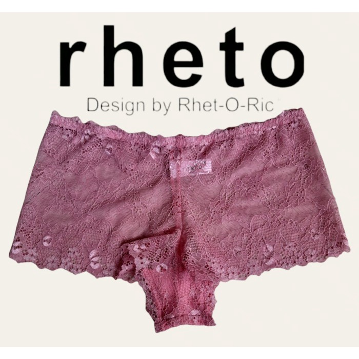 Boxer RHETO Pink Flower Lace