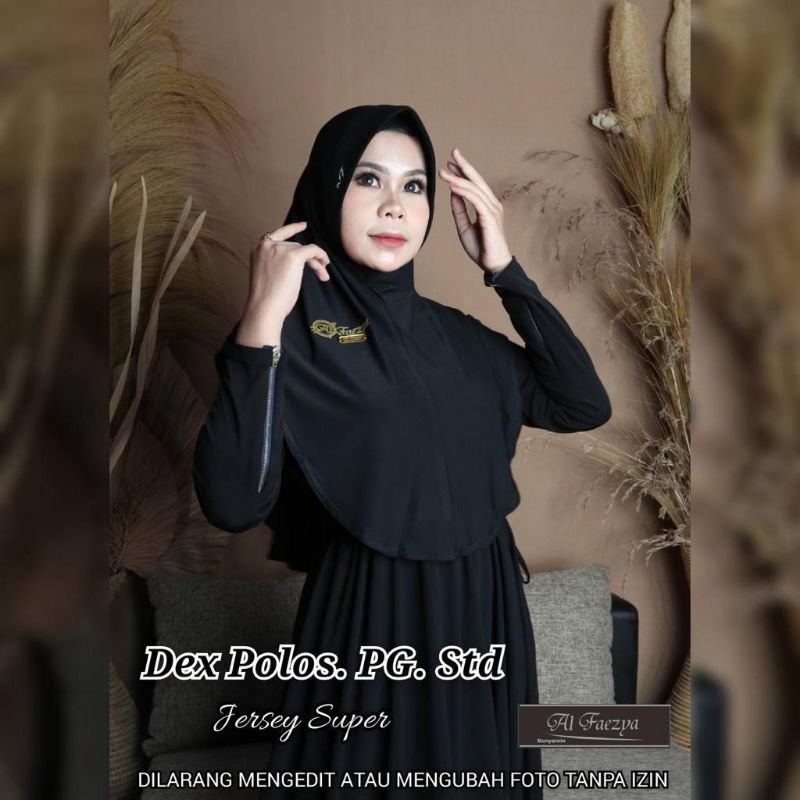 JILBAB DEX POLOS PG ALFAEZHA