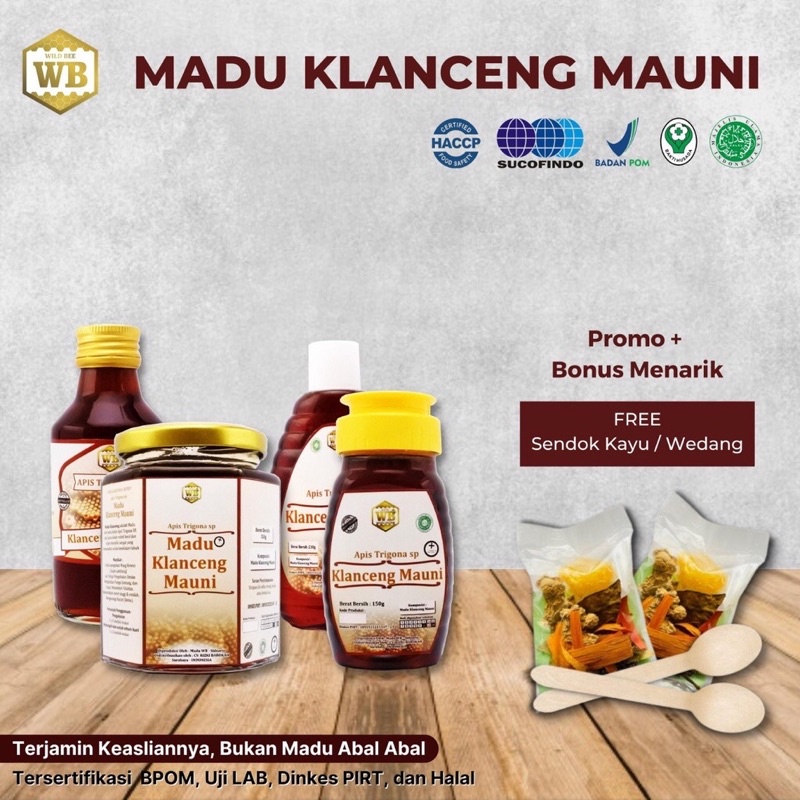 

Madu Klanceng Mauni / Lebah Apis Trigona - Garansi Murni & Asli 100%-Wild Bee-kemasan try kit