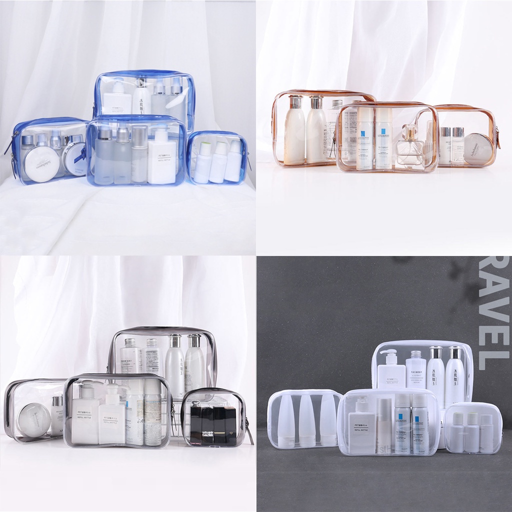 GO! PM767 Tas Kosmetik Travel Transparan washbag Pouch Travel Make Up Bag Organizer Waterproof cosmetik