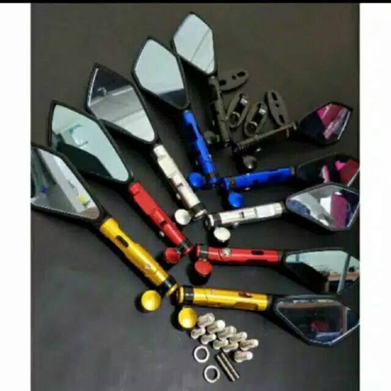 Spion Tomok V2 & V5 Universal Untuk Motor Nmax,Aerox,Pcx,Vario,Beat,Mio,Vixion,R15,Cbr,Ninja
