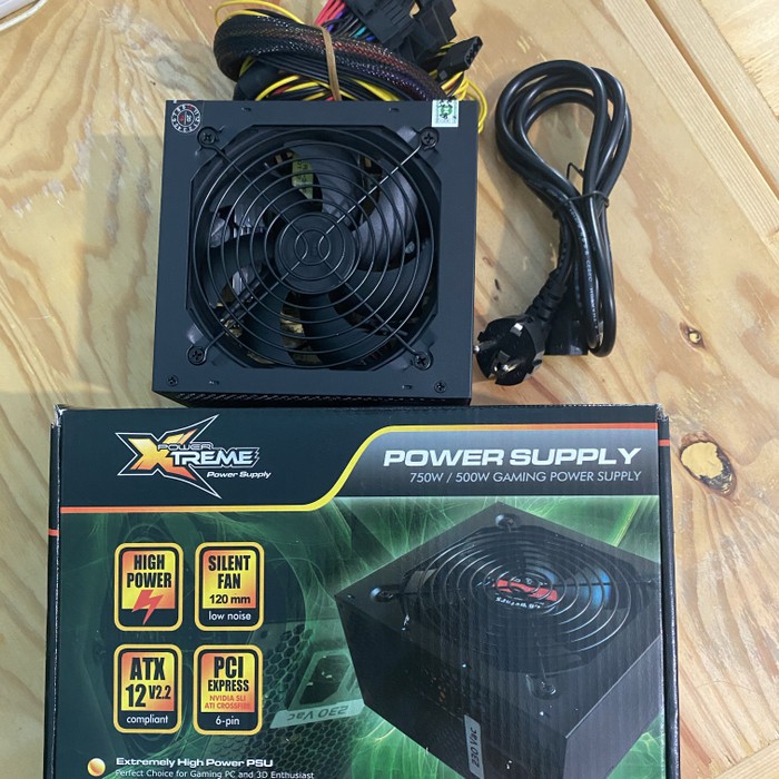 Power Supply (PSU) Gaming ATX Xtreme 600w 600 Watt XT-600RS 8Pin (6+2)-PSU