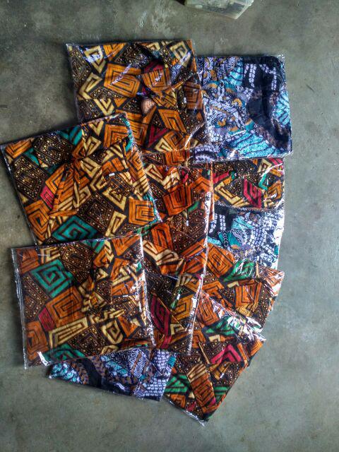 Size M L Xl Xxl Xxxl Bswart Batik Hrb026 Kenongo Hem Pendek Padi Pekalongan M L Xl Batik Pria Murahl