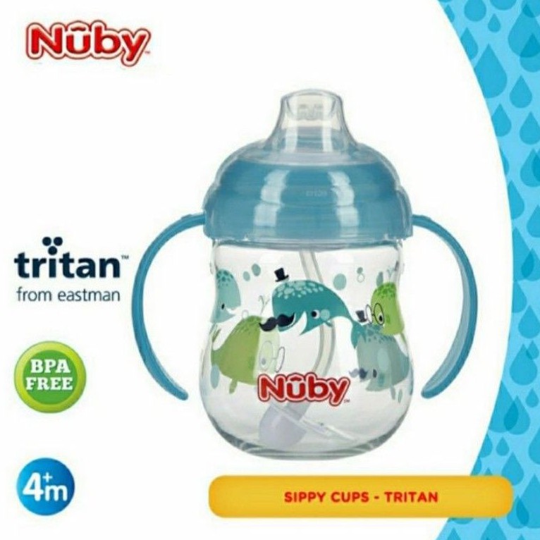 NUBY Tritan Spout Weighted Cup Baby Training Cup Tempat Minum Bayi