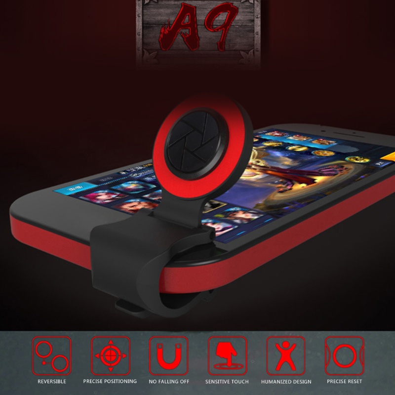 Btsg A9 Joystick Smartphone Mini Untuk Layar Sentuh Joypad Universal Clip-on Clamp Untuk King's Glory Tablet Arcade