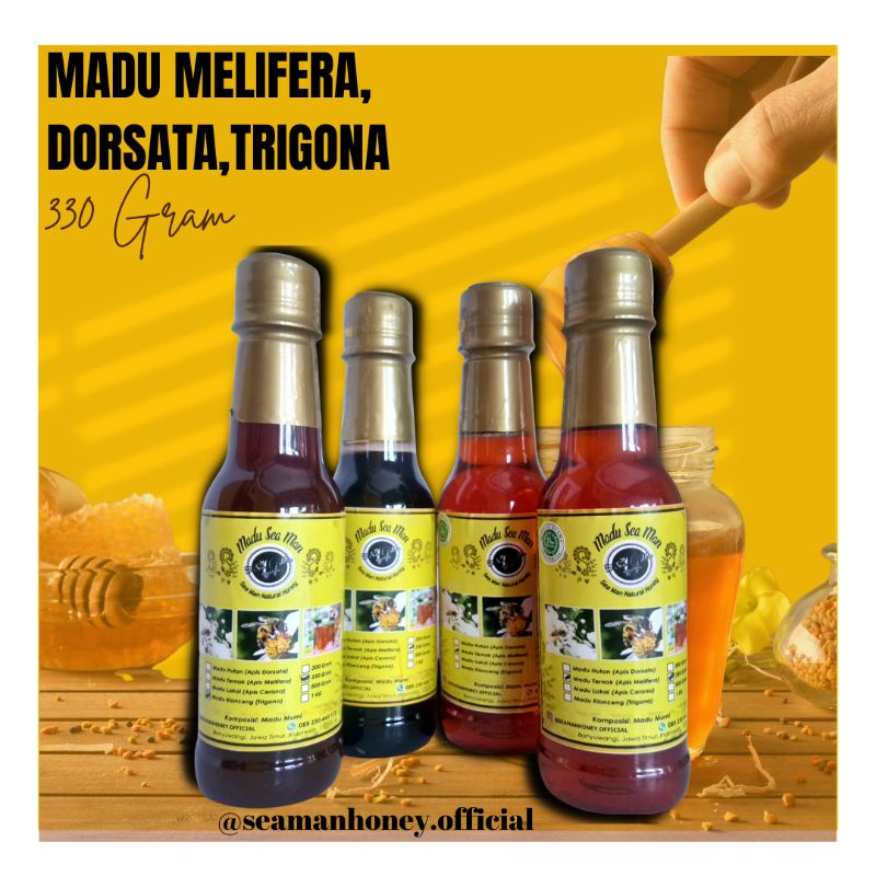 

❤Seaman Honey❤ Madu Melifera, Dorsata, Trigona 330 Gram