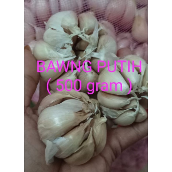 

( 500grm ) bawang putih berih