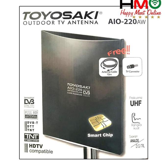 Antena TV Digital Indoor & Outdoor Toyosaki AIO 220 / AIO-220
