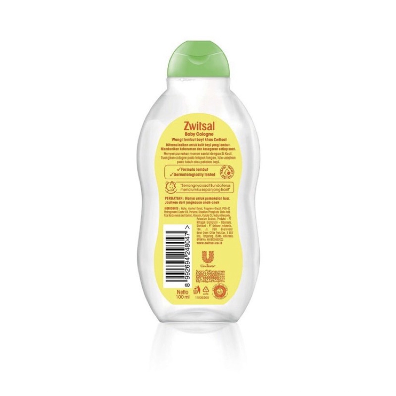 Zwitsal Baby Cologne Minyak Wangi Bayi Natural Soft Canola Oil 100ml