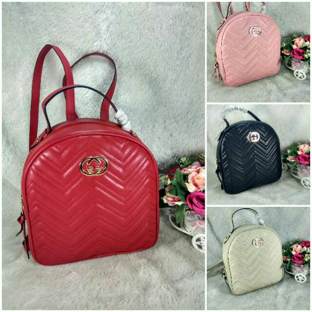 Gucci ransel chevron/tas import/tas pesta/handbag/tas wanita/tas fashion/tas/import bag/tas batam