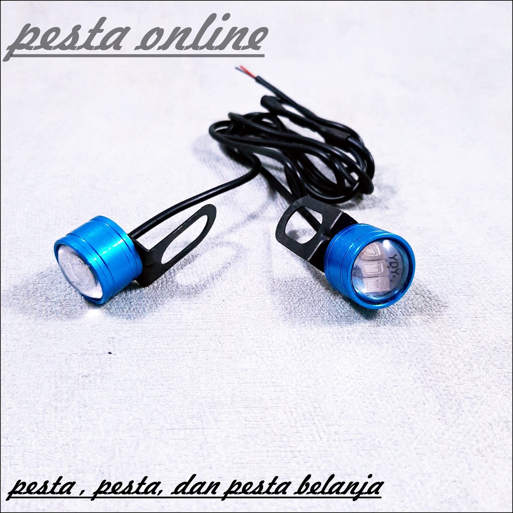 Lampu Mata Elang LED Strobo Cover Biru