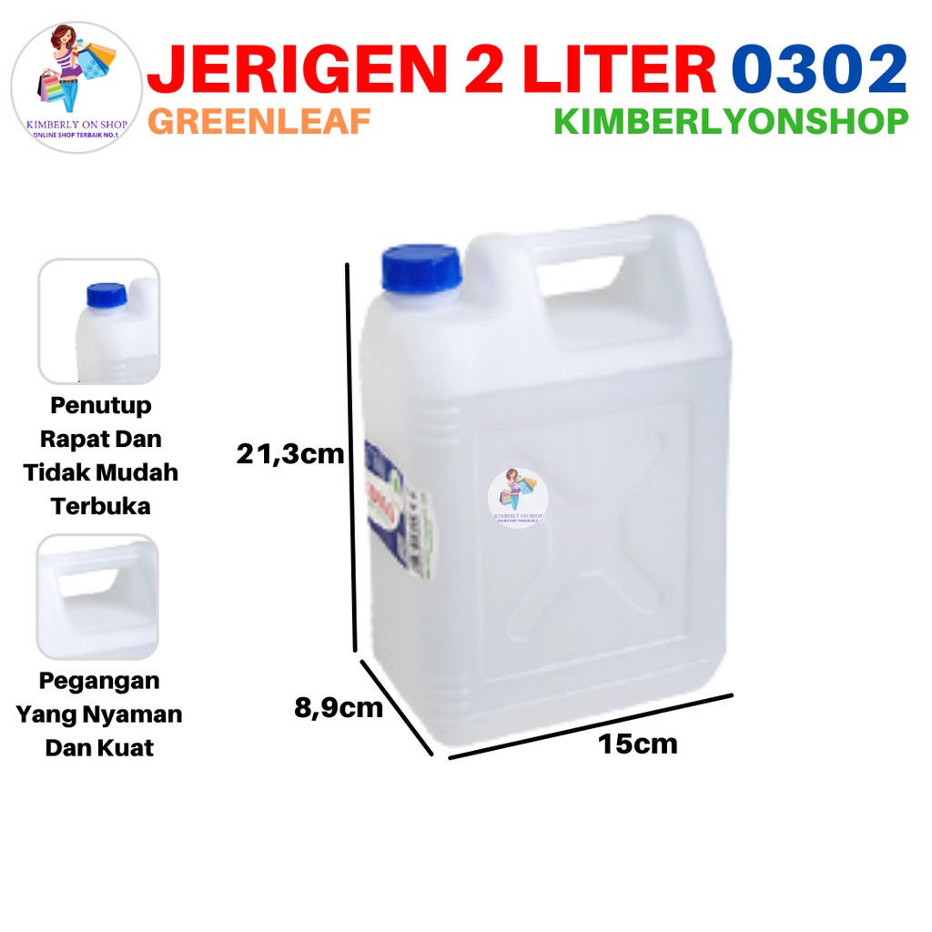 Jerigen Segi Indigo 2 Liter 0302 Green Leaf