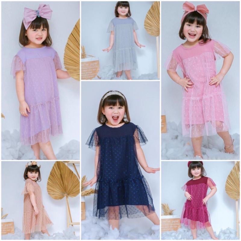 DRESS TUTU ANAK CEWEK / PEREMPUAN SIZE 1-5 TAHUN