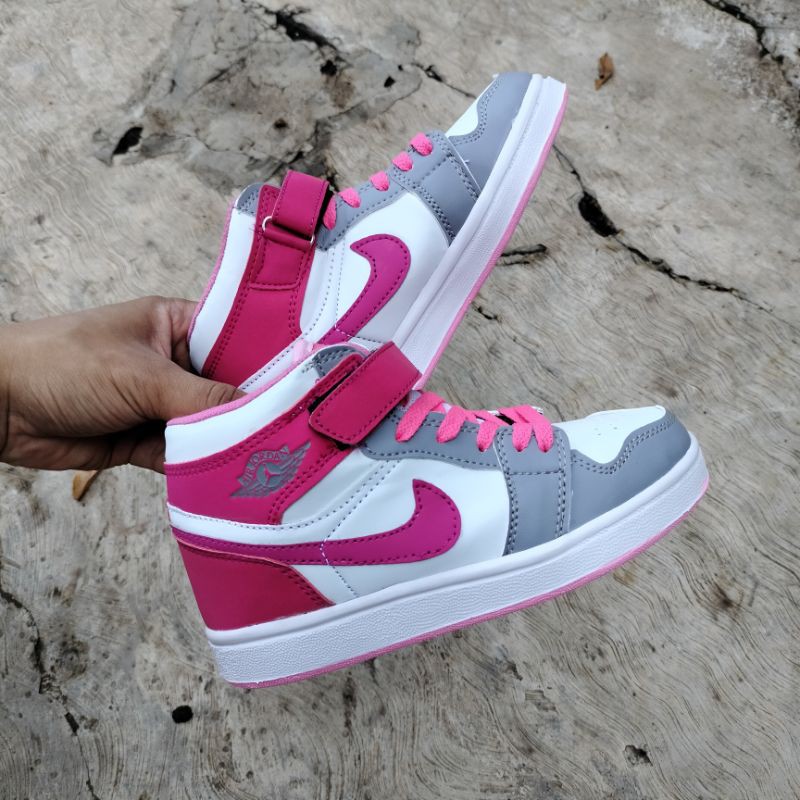 SEPATU ANAK JORDAN PINK PREMIUM QUALITY SEPATU ANAK CEWEK